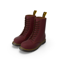 Leather Red Boots PNG & PSD Images