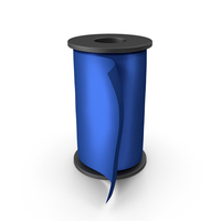 Blue Silk Ribbon Spool PNG & PSD Images
