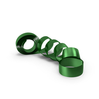 Green Foil Ribbon PNG & PSD Images