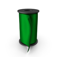 Green Silk Ribbon Spool PNG & PSD Images