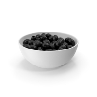 Black Olives Without Seeds In Ceramic Bowl PNG & PSD Images