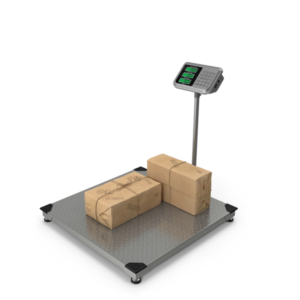 Warehouse Scale with Post Package PNG & PSD Images