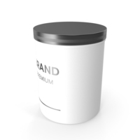 White Cosmetic Jar PNG & PSD Images