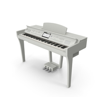 White Professional Digital Piano PNG & PSD Images