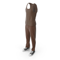Men's Sport Clothing Brown PNG & PSD Images