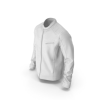 Men's Leather Jacket White PNG & PSD Images