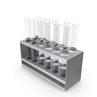Rack with Test Tubes PNG & PSD Images