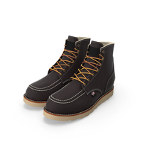 Men's 6 Inch Moc Toe Boots PNG & PSD Images