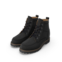 Men's Black Boots PNG & PSD Images