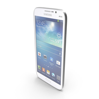 Samsung Galaxy Mega 5.8 I9150 & I9152 White PNG & PSD Images