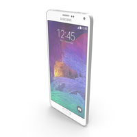 Samsung Galaxy Note 4 Frosted White PNG & PSD Images