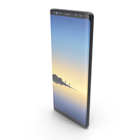 Samsung Galaxy Note 8 Midnight Black PNG & PSD Images