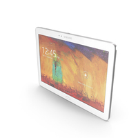 Samsung Galaxy Note 10.1 (2014 Edition) White PNG & PSD Images