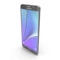 Samsung Galaxy Note5 Black Sapphire PNG & PSD Images