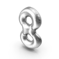 Foil Balloon - Digit Eight PNG & PSD Images