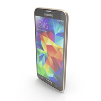 Samsung Galaxy S5 Gold PNG & PSD Images