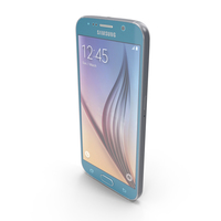 Samsung Galaxy S6 Blue Topaz PNG & PSD Images