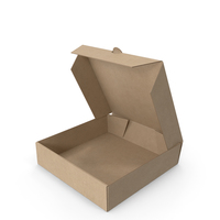 Pizza Box Kraft Paper 4 inch Open PNG & PSD Images