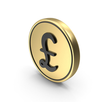 Pound Coin Logo Icon PNG & PSD Images