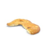 Sea Salt Pretzel Thin Cracker Bitten PNG & PSD Images