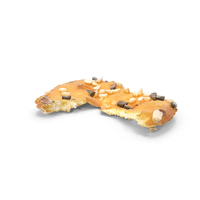 Sesame Pretzel Thin Cracker Bitten PNG & PSD Images