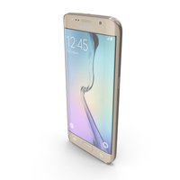 Samsung Galaxy S6 Edge Gold Platinum PNG & PSD Images