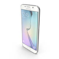 Samsung Galaxy S6 Edge White Pearl PNG & PSD Images