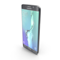 Samsung Galaxy S6 edge+ Black Sapphire PNG & PSD Images