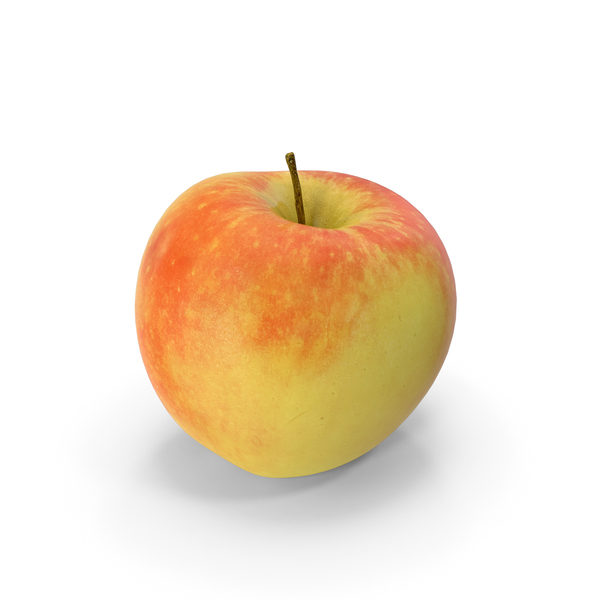 3D Scan of Red Apple PNG & PSD Images