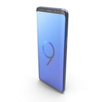 Samsung Galaxy S9 Coral Blue PNG & PSD Images