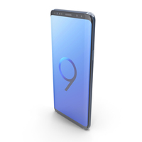 Samsung Galaxy S9 Plus Coral Blue PNG & PSD Images