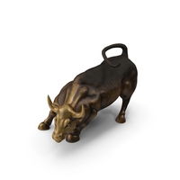 Wall Street Bull PBR PNG & PSD Images