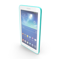 Samsung Galaxy Tab 3 Lite 7.0 & 3G Green PNG & PSD Images
