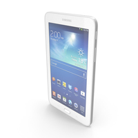 Samsung Galaxy Tab 3 Lite 7.0 & 3G White PNG & PSD Images