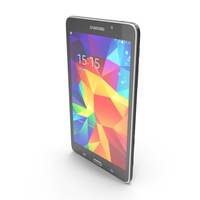 Samsung Galaxy Tab 4 7.0, 3G and LTE Black PNG & PSD Images