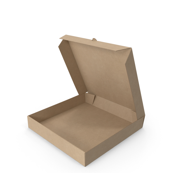 Pizza Box Kraft Paper 10 inch Open PNG & PSD Images
