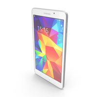 Samsung Galaxy Tab 4 7.0, 3G and LTE White PNG & PSD Images