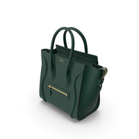 Celine Luggage Handbag Green PNG & PSD Images