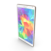 Samsung Galaxy Tab S 8.4 & LTE Dazzling White PNG & PSD Images