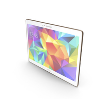 Samsung Galaxy Tab S 10.5 & LTE Dazzling White PNG & PSD Images
