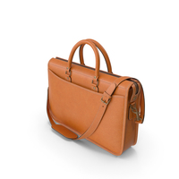 Marston Briefcase In Caramel Leather PNG & PSD Images