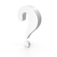 Question Mark White PNG & PSD Images