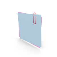 Papers With Paper Clip PNG & PSD Images