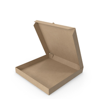 Pizza Box Kraft Paper 14 inch Open PNG & PSD Images