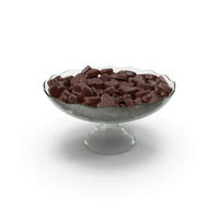 Glass Vase & Chocolate Candies PNG & PSD Images