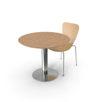 Shell Chair and Table PNG & PSD Images
