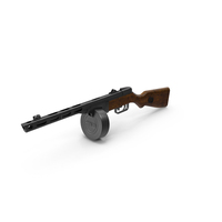 Submachine Gun PPSh 41 PNG & PSD Images