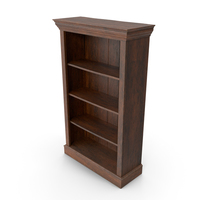 Palisander Victorian Bookcase PNG & PSD Images