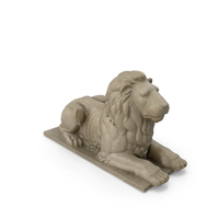 Stone Lion Sculpture PNG & PSD Images