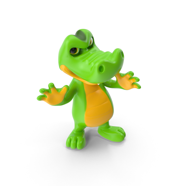 Cartoon Crocodile Aggression PNG & PSD Images